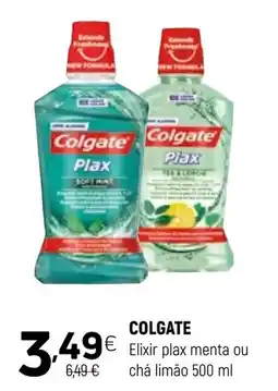 Coviran COLGATE Elixir plax menta ou chá limão promoção