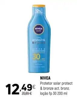 Coviran NIVEA Protetor solar protect & bronze act. bronz. loção fp 30 promoção