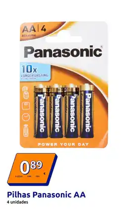 Action Pilhas Panasonic AA promoção