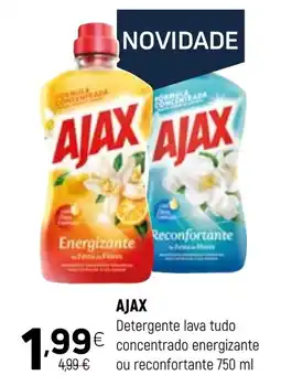 Coviran AJAX Detergente lava tudo concentrado energizante ou reconfortante promoção