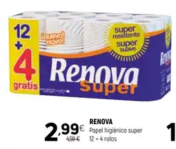 Coviran RENOVA Papel higiénico super promoção