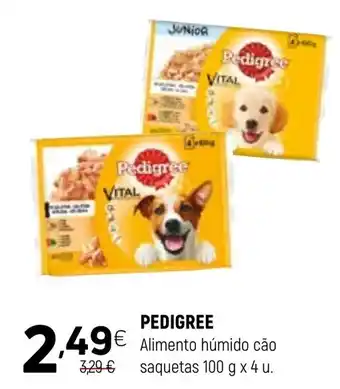 Coviran PEDIGREE Alimento húmido cão saquetas promoção