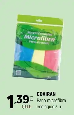 Coviran COVIRAN Pano microfibra ecológico 3 u. promoção