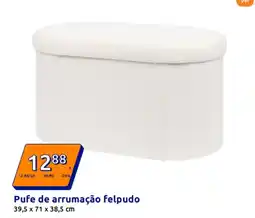 Action Pufe de arrumação felpudo promoção