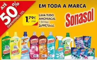 Pingo Doce Sonasol Lava TUdo Amoniacal promoção