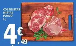 E.Leclerc Costeletas mistas porco promoção