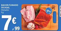 E.Leclerc Bacon fumado sicasal metades promoção