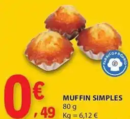 E.Leclerc Muffin simples promoção