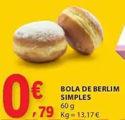 E.Leclerc Bola de berlim simples promoção