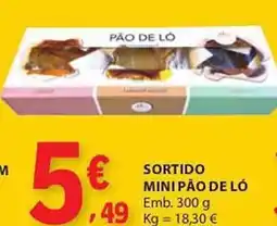E.Leclerc Sortido mini pão de ló promoção