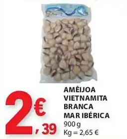 E.Leclerc Ameijoa vietnamita branca mar ibérica promoção