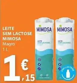 E.Leclerc Leite sem lactose mimosa promoção