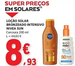 E.Leclerc Loção solar bronzeado intensivo nivea sun promoção