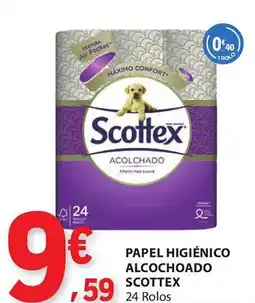 E.Leclerc Papel higiénico alcochoado scottex promoção