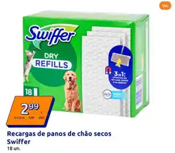 Action Recargas de panos de chão secos Swiffer promoção