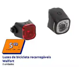 Action Luzes de bicicleta recarregáveis Walfort promoção