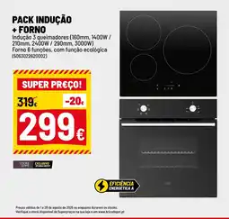Brico Depôt Pack indução + forno promoção