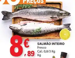 E.Leclerc Salmão inteiro promoção