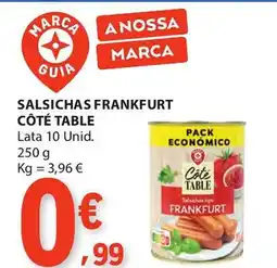 E.Leclerc Salsichas frankfurt côté table promoção