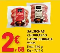 E.Leclerc Salsichas churrasco carne sorraia promoção