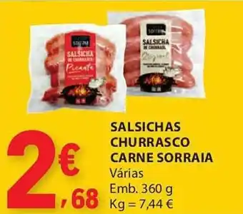 E.Leclerc Salsichas churrasco carne sorraia promoção