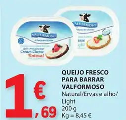 E.Leclerc Queijo fresco para barrar valformoso promoção