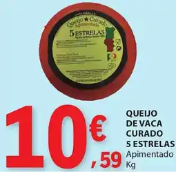 E.Leclerc Queijo de vaca curado 5 estrelas promoção
