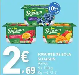 E.Leclerc Iogurte de soja sojasun vários promoção