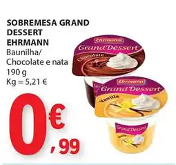 E.Leclerc Sobremesa grand dessert ehrmann promoção