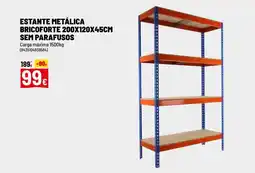 Brico Depôt Estante metálica bricoforte 200x120x45cm sem parafusos promoção
