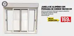 Brico Depôt Janela de alumínio com persiana de correr promoção