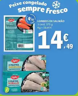 E.Leclerc Lombos de salmão promoção