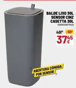 Brico Depôt Balde lixo sensor cinz casetta promoção
