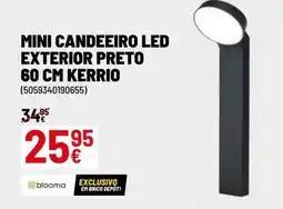 Brico Depôt Mini candeeiro led exterior preto 60 cm kerrio promoção