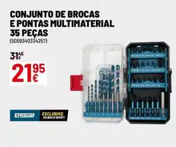 Brico Depôt Conjunto de brocas e pontas multimaterial 35 peças promoção