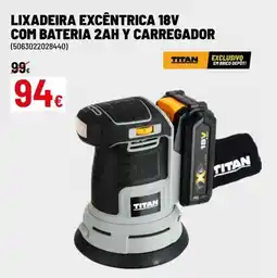 Brico Depôt Lixadeira excentrica 18v com bateria 2ah y carregador (5063022028440) promoção