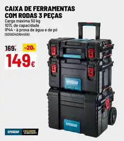Brico Depôt Caixa de ferramentas com rodas 3 peças promoção