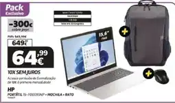 Radio Popular HP PORTÁTIL 15-FD0099NP + MOCHILA + RATO promoção