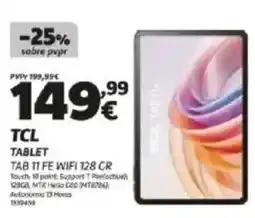 Radio Popular TCL Tablet TAB 11 FE WIFI 128GB promoção