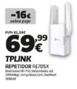 Radio Popular TPLINK Repetidor RE705X promoção