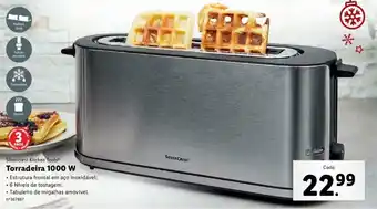 Lidl Silvercrest Kitchen Tools Torradeira 1000w promoção