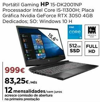 El Corte Inglés Computador portátil hp promoção