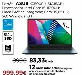 El Corte Inglés Computador portátil asus promoção