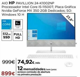 El Corte Inglés Computador portátil hp promoção