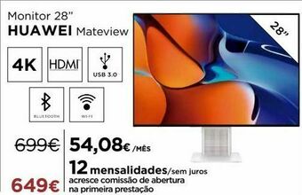El Corte Inglés Monitor huawei promoção