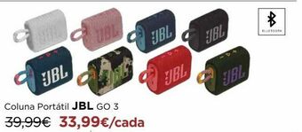 El Corte Inglés Coluna portátil jbl promoção