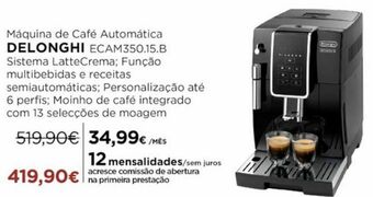 El Corte Inglés Cafeteiras delonghi promoção