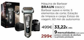 El Corte Inglés Máquina de barbear eléctrica braun promoção