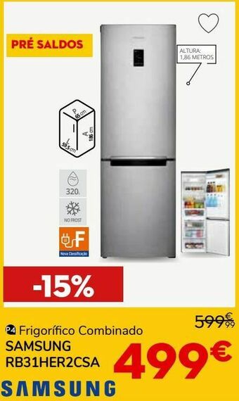 Conforama Frigorífico combinada samsung promoção