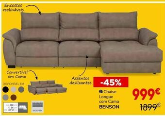 Chaise longue com cama